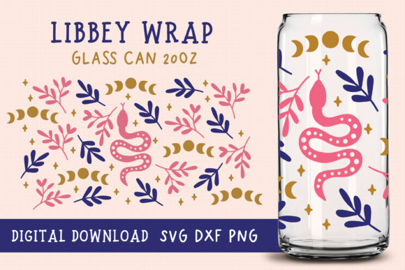 20oz Libbey Cup Full Wrap Svg Cutfile for Graphics & Crafts
