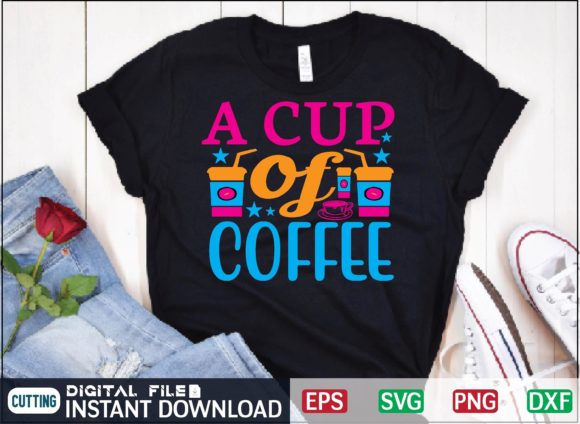 A Cup of Coffee Svg Design