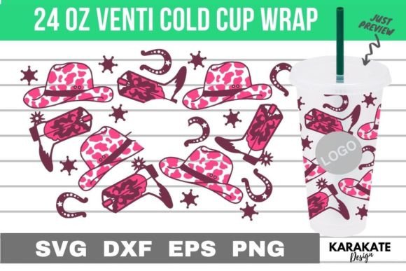 Cowgirl Venti Cup Wrap SVG: Graphics & Crafts Review