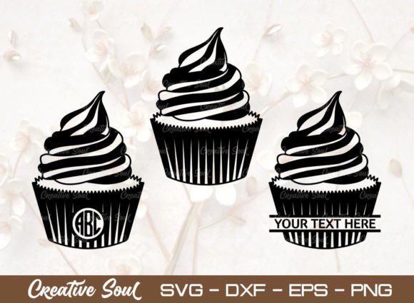 Cup Cake Monogram SVG Cut File: A Designer's Review