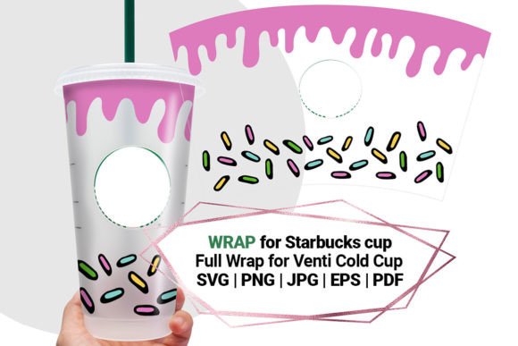 Donut Wrap for Starbucks Cold Cup 24Oz: Graphics & Crafts Review