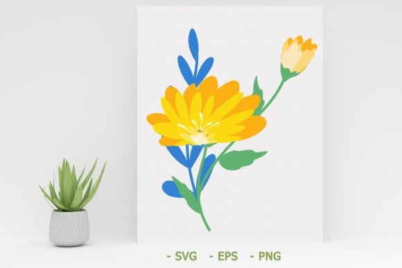 Flower Wall Art in Real Embroidery Work