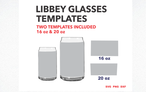 Libbey Can Template SVG Graphics for Handmade Crafts