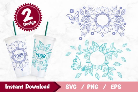 Mandala Sunflower Full Wrap Cup: A Graphics & Print Template Review