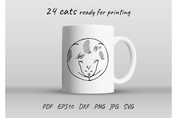 Mug Cup Cats Sublimation - Graphics & Print Templates