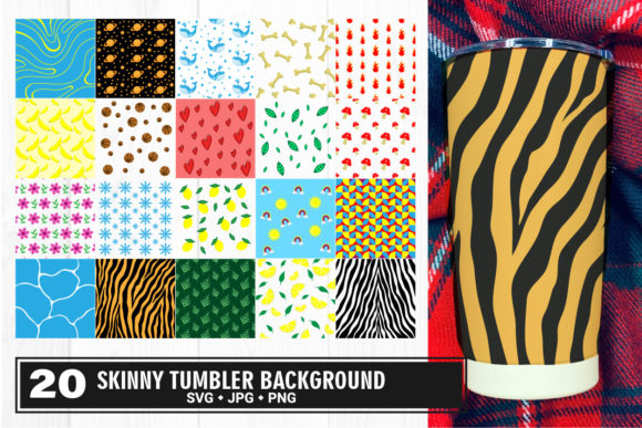 Skinny Tumbler Wrap Background Svg: Graphics for Crafts