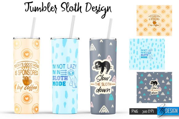 Sloth Tumbler Design: Lazy SVG Graphics for Crafts